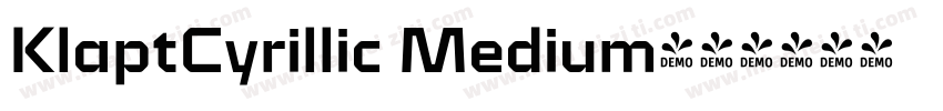 KlaptCyrillic Medium字体转换
